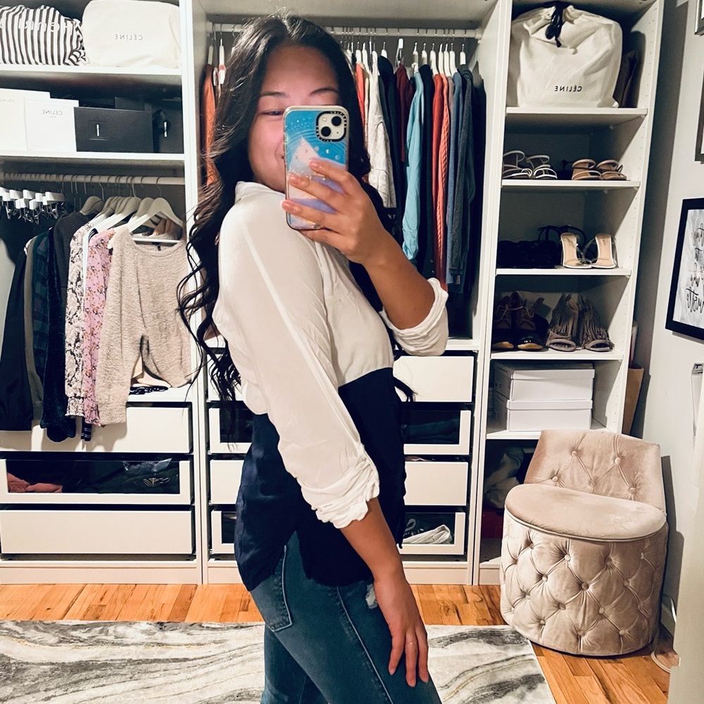 Splendid Color-Block Button Down Shirt - image 3